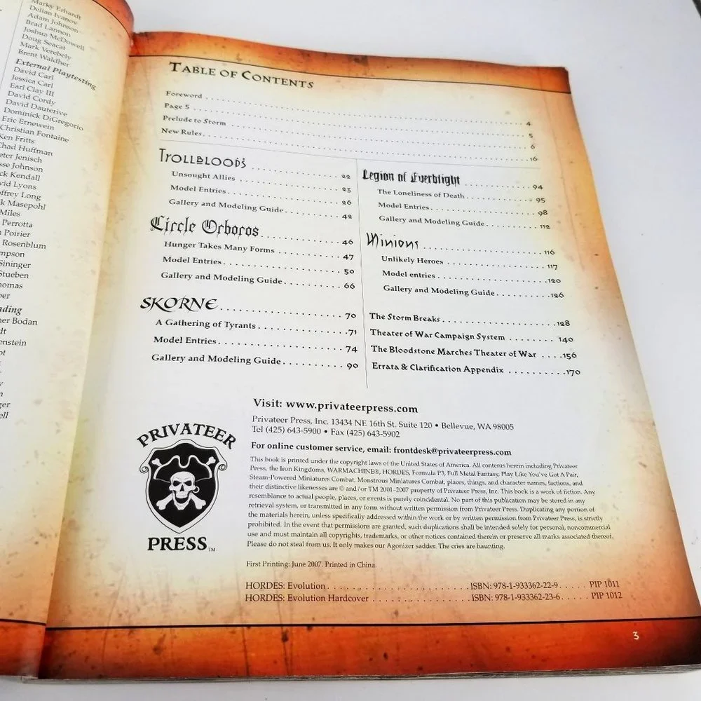 WarMachine Hordes Evolution Monster Miniature Combat Video Game Strategy Guide